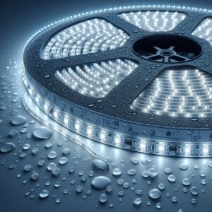 12V wasserfester LED Strip neutralweiß 4000 Kelvin Schutzart IP65 5Meter 4,8Wm 60LEDm 8mm
