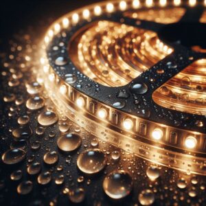 24V wasserfester LED Streifen warmweiß IP65 5 Meter 3000 Kelvin 15W/m | 120LED/m 8mm
