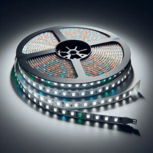 LED Streifen 12V RGBW dimmbar mit kaltweiß | 6000 Kelvin | 5 Meter | Schutzart IP20 | 12 mm breit | 14,4W/m