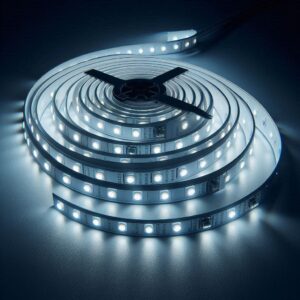 LED Strip kaltweiß 6000 Kelvin 12 Volt 5 Meter 4,8W/m 60LED/m 8mm IP20