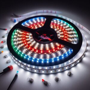 RGBW LED Streifen + neutralweiß 4000 Kelvin IP 20 12 Volt Schutzart für Innenanwendungen