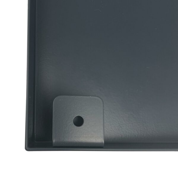 Grundplatte anthrazit RAL7016 403 x 210 x 30mm für 3 Stück 15cm Hausnummern