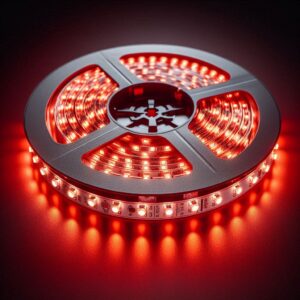 LED Streifen rot 12 Volt | 5 Meter | Breite 10 mm | 30 LED/m | 7,2 Watt | IP20