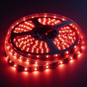 LED Streifen rot 12 Volt | 5 Meter | Breite 8 mm | 60 LED/m | 4,8 Watt | IP20