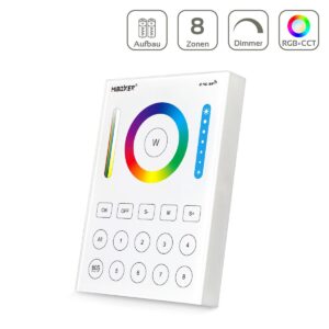 Smart Home Funk Lichtschalter Aufputz | RGB+CCT | Miboxer B8 | Batteriebetrieb