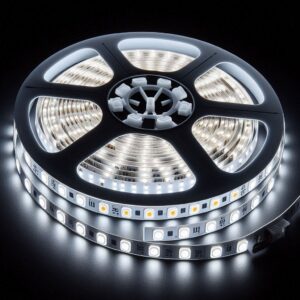 Strip 24V LED Streifen 5M 9,6Wm 120LEDm 8mm - Lichtfarbe Neutralweiß 4000K - Schutzart IP20