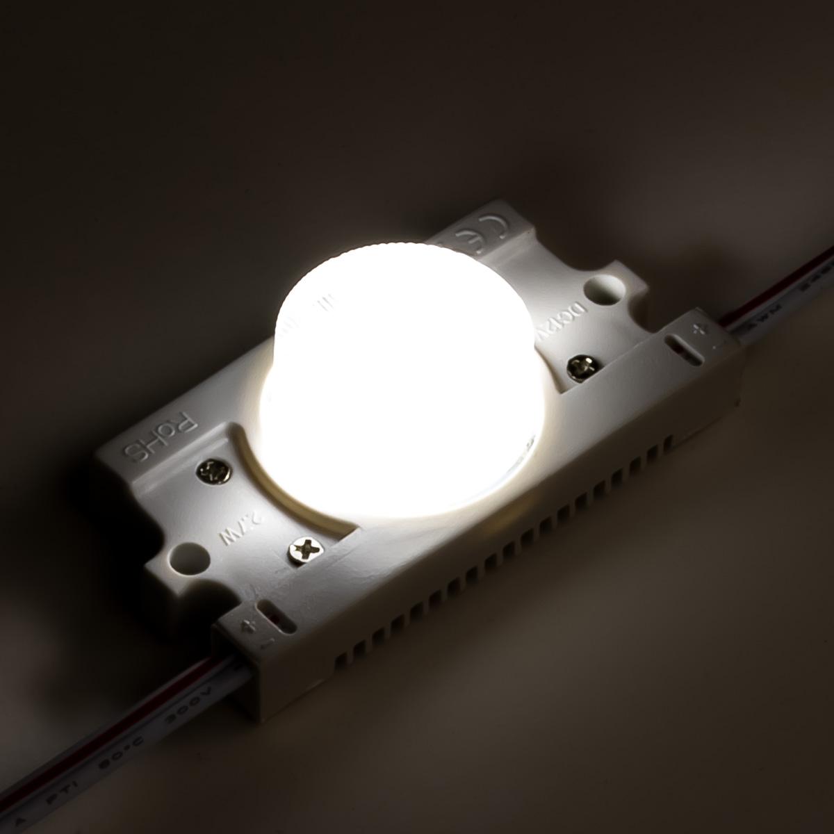 12 Volt LED Modul 6500 Kelvin tageslichtweiß für Kanteneinstrahlung, 2,7  Watt 20°