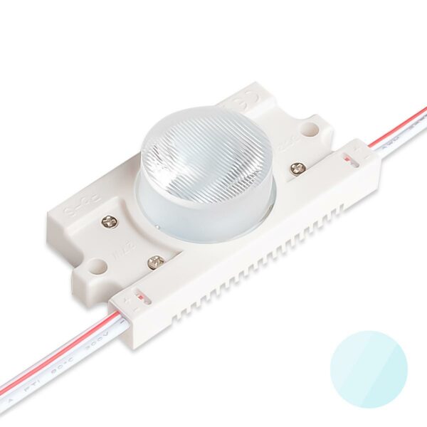 12 Volt LED Modul 6500 Kelvin tageslichtweiß für Kanteneinstrahlung, 2,7 Watt 20° | 70°