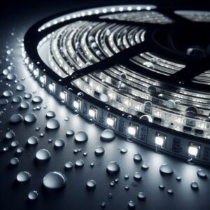 24V LED Streifen Neutralweiß  CRI90 5 Meter 12Wm  240 LEDsm  8mm  IP65  4000K