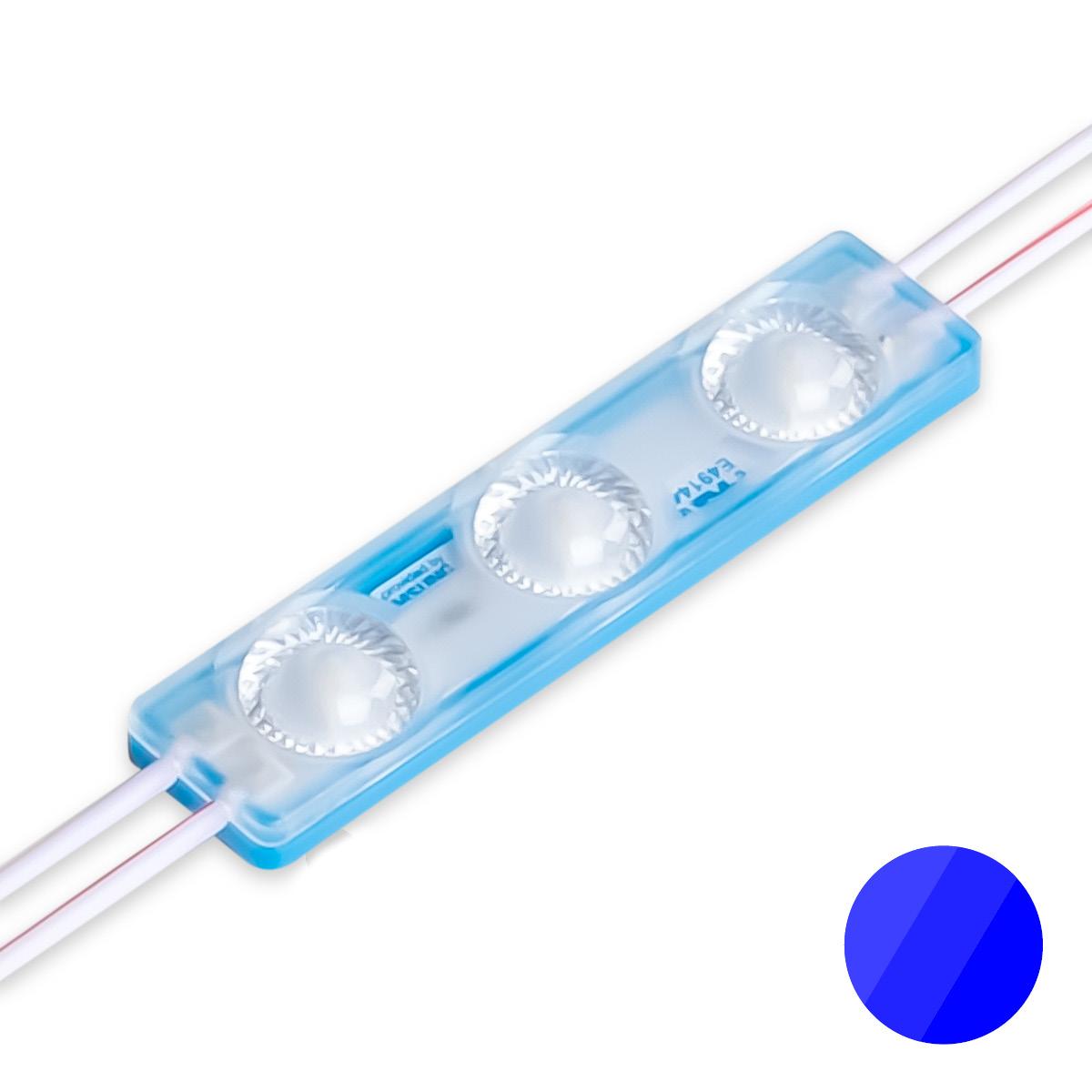 Dimmbares 12 Volt LED Modul blau 1,5 Watt 170° IP65 - Parcolux
