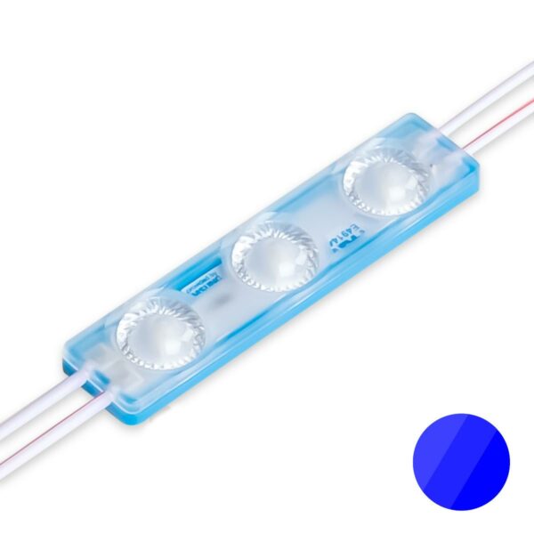 Dimmbares 12 Volt LED Modul blau 1,5 Watt 170° IP65