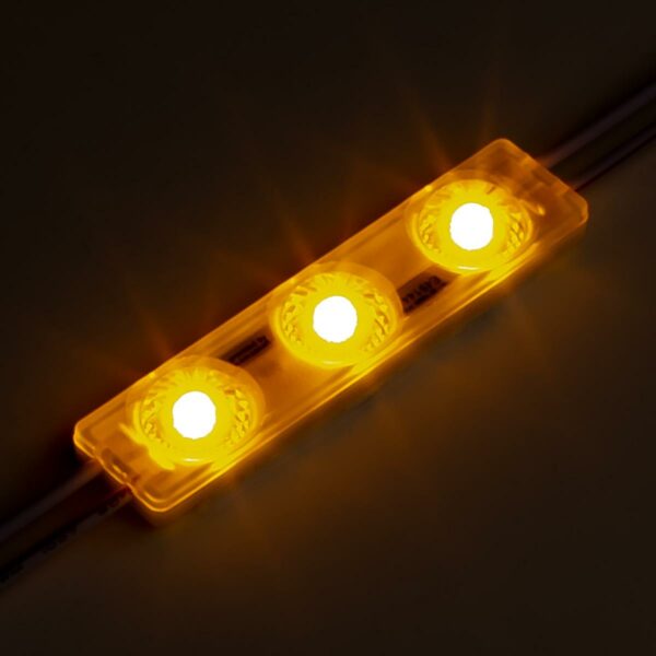 Dimmbares 12 Volt LED Modul gelb 1,5 Watt 170° IP65