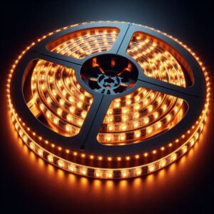 LED Streifen Amber 24 Volt 9,6Watt/m 120 LED/m IP20 2300 Kelvin