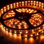 LED Streifen Amber orange | 12 Volt | 5 Meter | 14,4W/m | 60LED/m | IP20