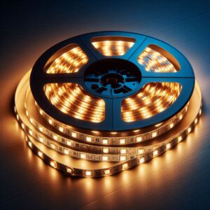 LED Streifen warmweiß 24 Volt 5 Meter 15W/m 210LED/m 8mm IP20 3000 Kelvin
