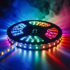 RGBA Bernstein LED Streifen 24 Volt 5 Meter 15Wm 60LEDm 12mm Schutzart IP20