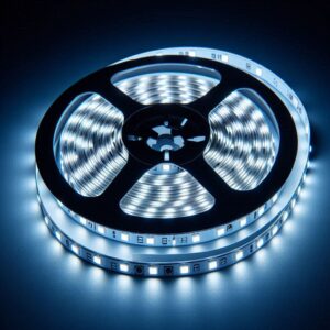 Strip 24V CRI90 LED Streifen 5M 10Wm 168LEDm 5mm - Lichtfarbe Kaltweiß 6000K - Schutzart IP20