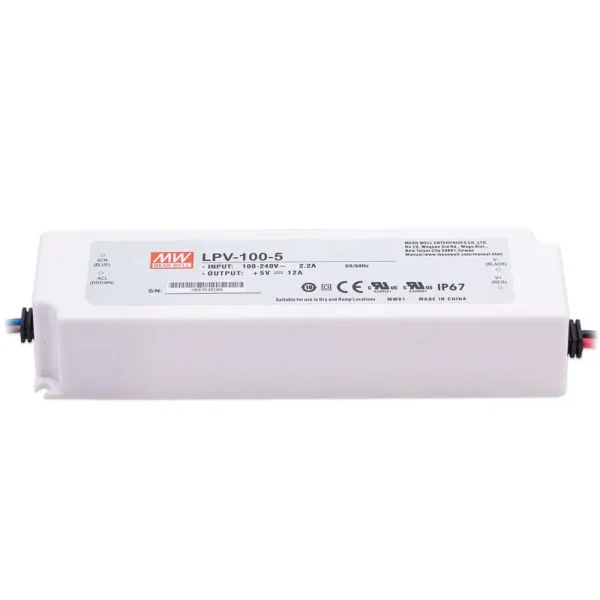 Mean Well LPV-100-5 5 Volt LED Schaltnetzteil