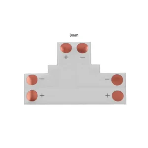 Verbinder für LED Streifen T-Form 2polig 8mm
