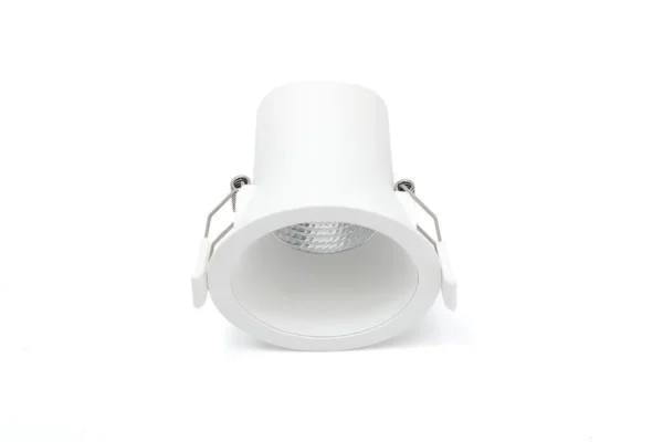 Weißer runder LED Einbaustrahler dimmbar 6 Watt warmweiß 3000 Kelvin