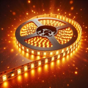 LED Band für indirekte Beleuchtung Warmweiß 2700 Kelvin 5 Meter 24 Volt CRI90 10W/m 168LED/m 5mm IP20