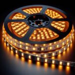 LED Streifen 10 mm breit | warmweiß | 2700 Kelvin | 12 Volt | 5 Meter | 14,4W/m | 60LED/m | Schutzart IP20 für Montage im Zimmer