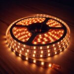 LED Streifen 8 mm breit | warmweiß | 2700 Kelvin | 12 Volt | 5 Meter | 4,8 W/m | 60LED/m | IP20