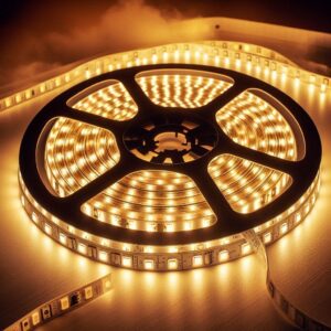 LED Streifen CRI90 3000 Kelvin | warmweiß | selbstklebend | 24 Volt | 5 Meter | 10 Watt/m | 168LED/m | IP20