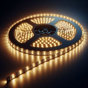 LED Streifen CRI90 3000 Kelvin warmweiß selbstklebend 24 Volt 5 Meter 4 Wattm 140 LEDm IP20