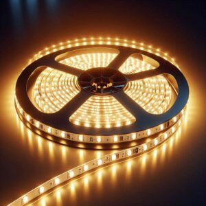 LED Streifen CRI90 3000 Kelvin warmweiß selbstklebend 24 Volt 5 Meter 8 Wattm 224 LEDm IP20