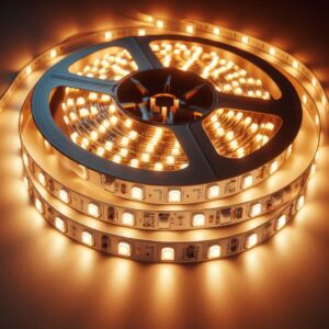 LED Strip 5 Meter warmweiß | selbstklebend | 12 Volt | 14,4Watt/m | 60LED/m | 10 mm breit | 3000 Kelvin | Schutzart IP20