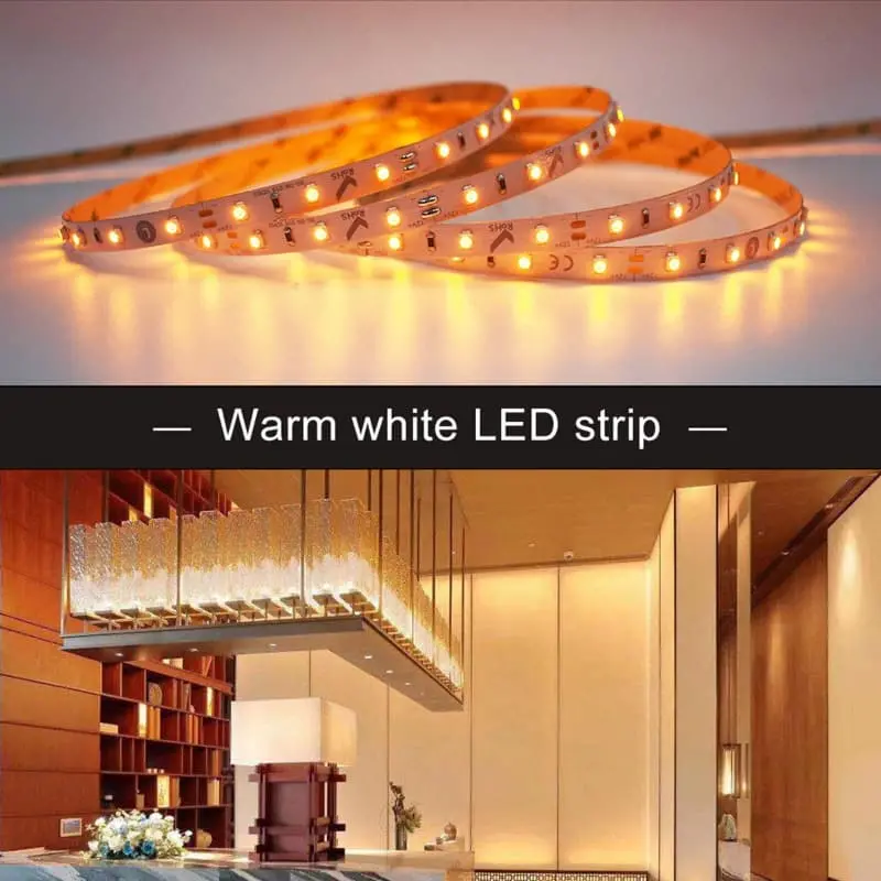 LED Streifen Bernstein 12 Volt 4,8W/m 60LED/m IP20 2300 Kelvin - Parcolux -  LED Leuchtmittel Onlineshop