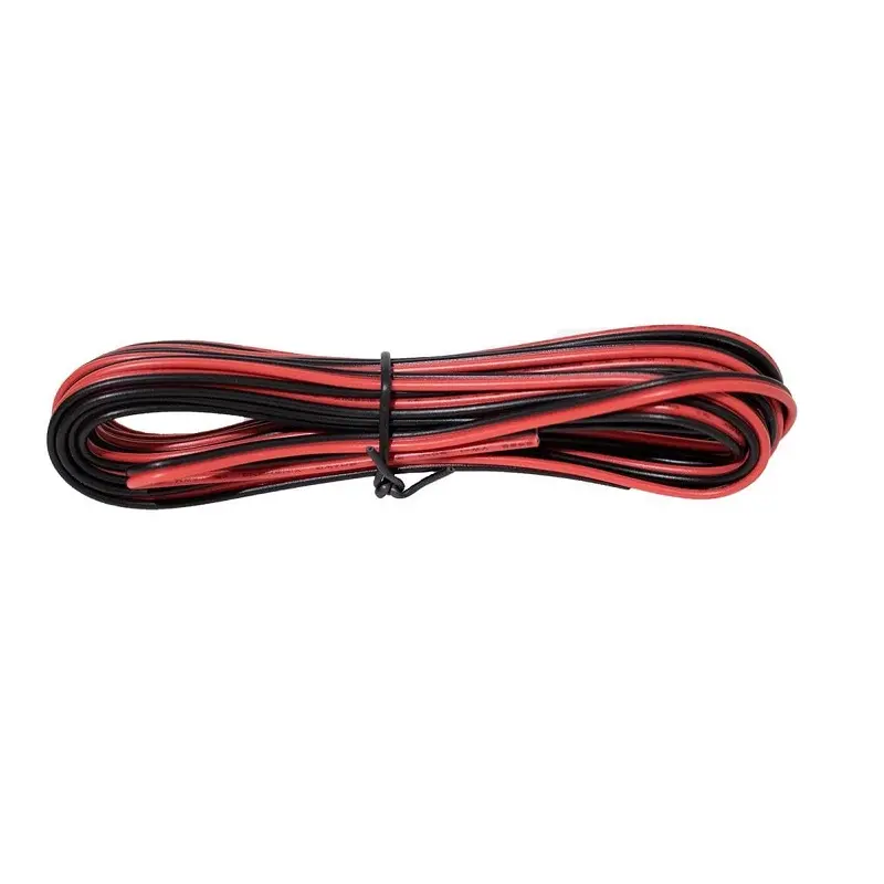 2-adriges Kabel Rot/Schwarz 0,50mm² 20AWG 5 Meter - Parcolux - LED
