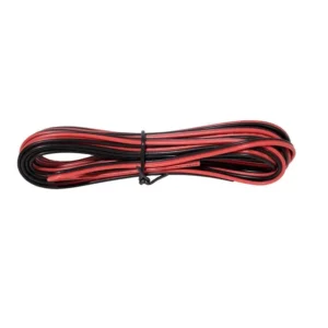 2-adriges Kabel Rot-Schwarz 0,50mm² 20AWG 5 Meter
