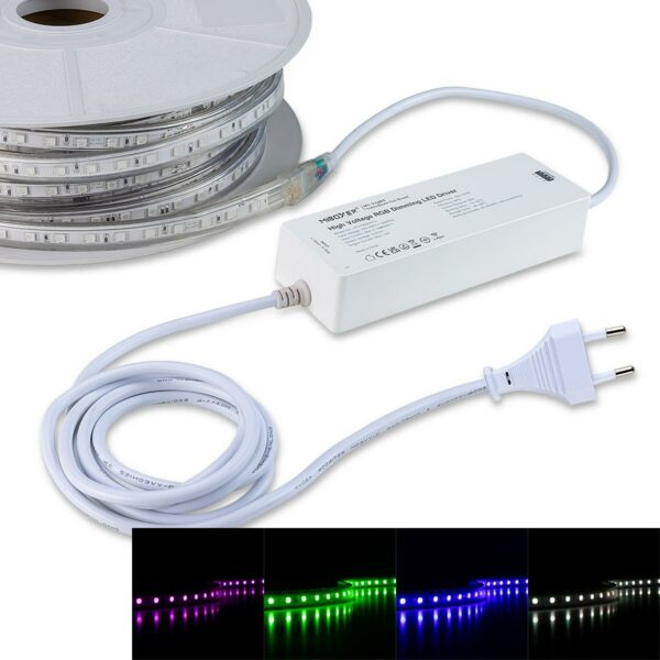 230 Volt RGB LED Streifen 50 Meter | IP44 | 8 Watt/m | 60LED/m | 14mm