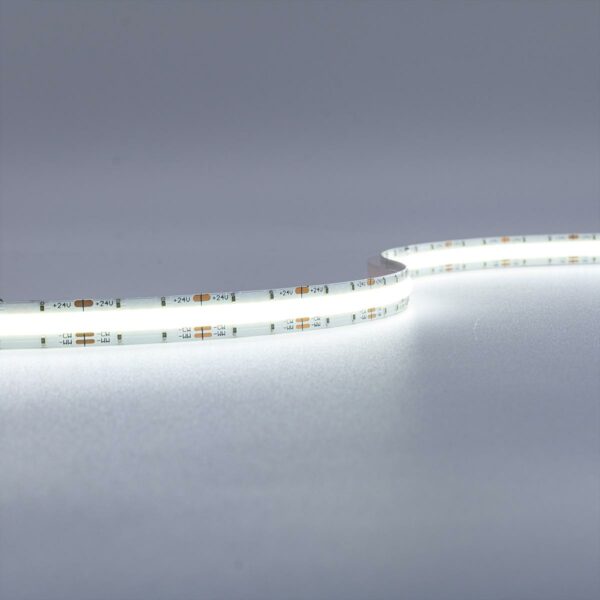 24 Volt COB CCT Dual Weiß LED Streifen einstellbare Lichtfarbe 5 Meter 8Watt/m 640LED/m 10mm IP20