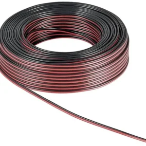 50 m Kabel 2 adrig rot schwarz
