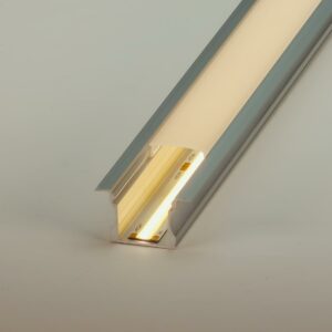 Alu Fugen-Profil eloxiert 18 x 15 mm opal 200cm für LED Streifen