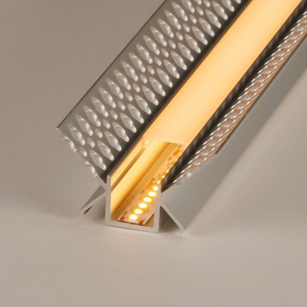 Alu Inneneck-Profil eloxiert opal 200cm für LED Streifen