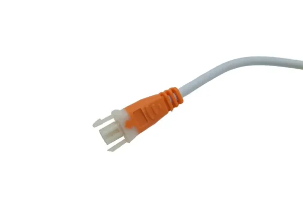 Anschlusskabel mit Buchse orange 2polig, 11cm Kabel+3cm Buchse