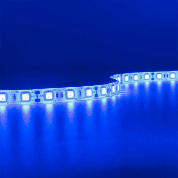 Blauer LED Streifen 12 Volt, 5 Meter, 10mm breit