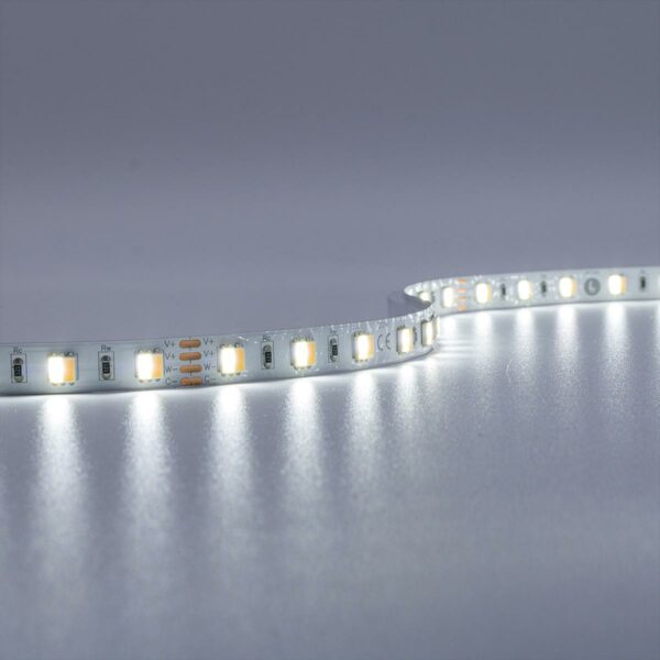 CCT LED Streifen 24 Volt dualweiß 14,4 Watt IP20 1190 Lumen 10 mm