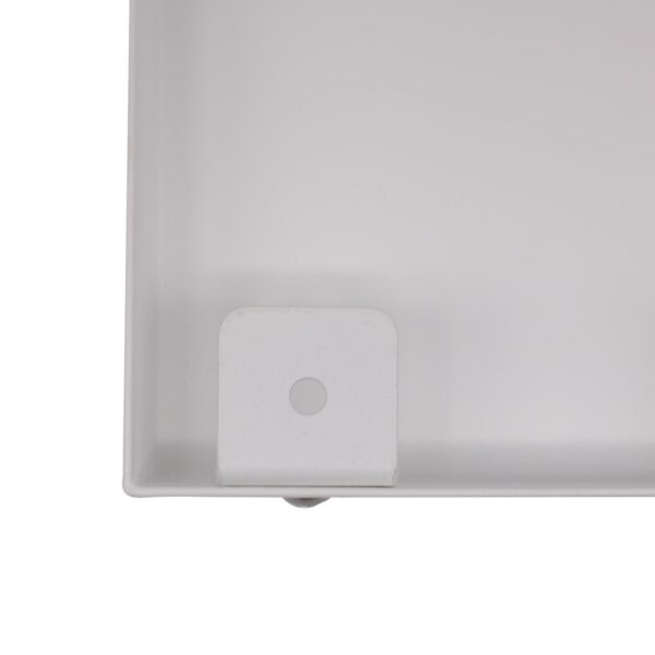Grundplatte weiß RAL9016 für vier 15cm Hausnummern 531x210x30mm
