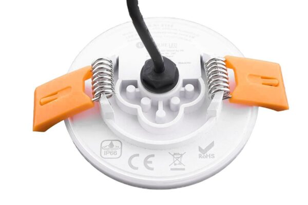 Dimmbarer wasserdichter LED Strahler 3000 Kelvin | warmweiß | rund | weiß | 6 Watt | Ø75mm | IP66