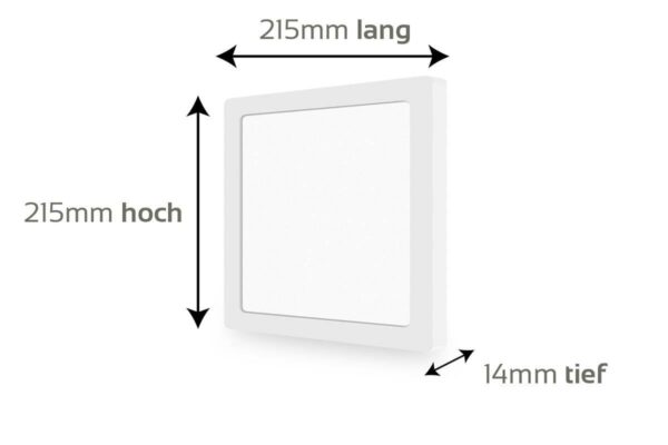 Flacher CCT LED Ein-Aufbaustrahler mit Abdeckring in der Farbe silber - grau