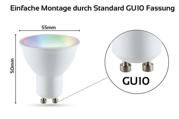 GU10 LED Spot RGB+CCT Alexa