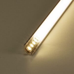 LED Eck-Profil eloxiert 8 x 8mm opal 200cm