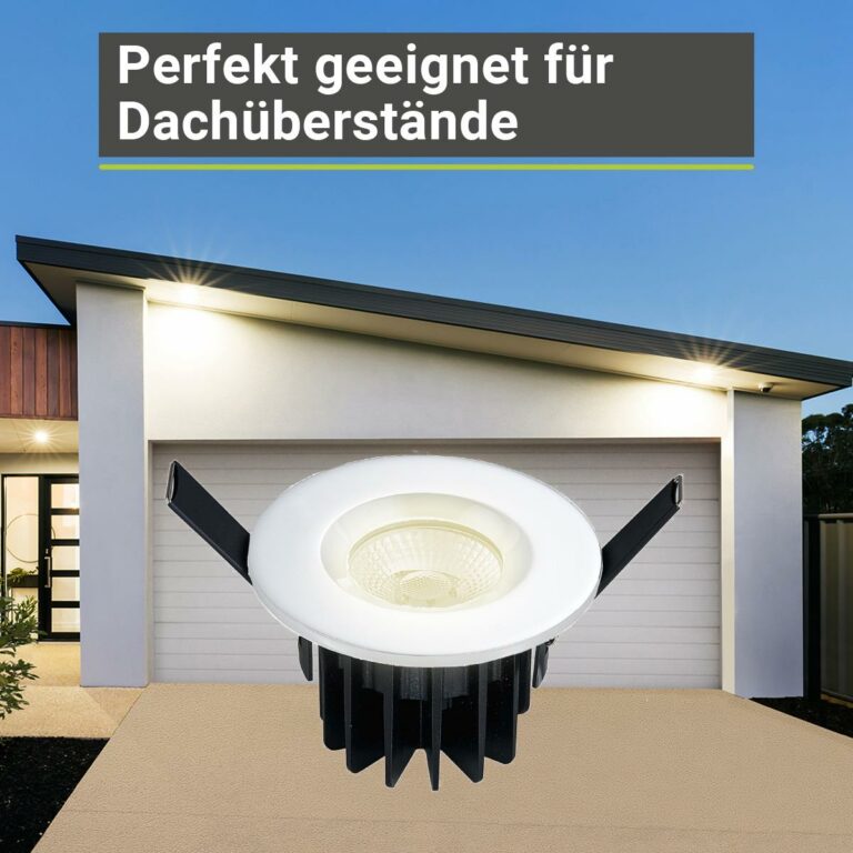 Dachüberstand Beleuchtung Parcolux LED Leuchtmittel