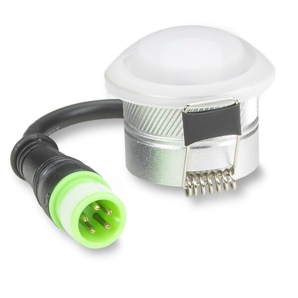 LED Minispot Einbaustrahler 3 Watt 12 Volt RGB+W 3000 Kelvin