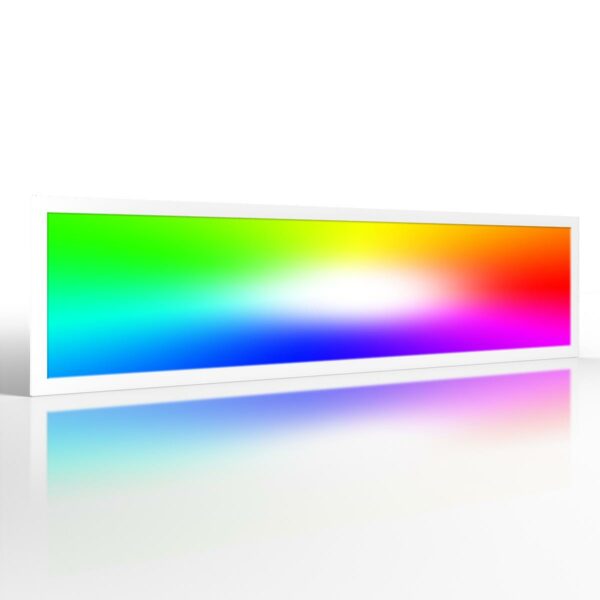 LED Panel 30 × 120 cm RGB + CCT 40 Watt 24 Volt weiß